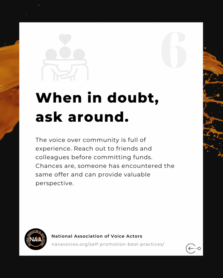 NAVA Self-Promotion Tips Carousel Post